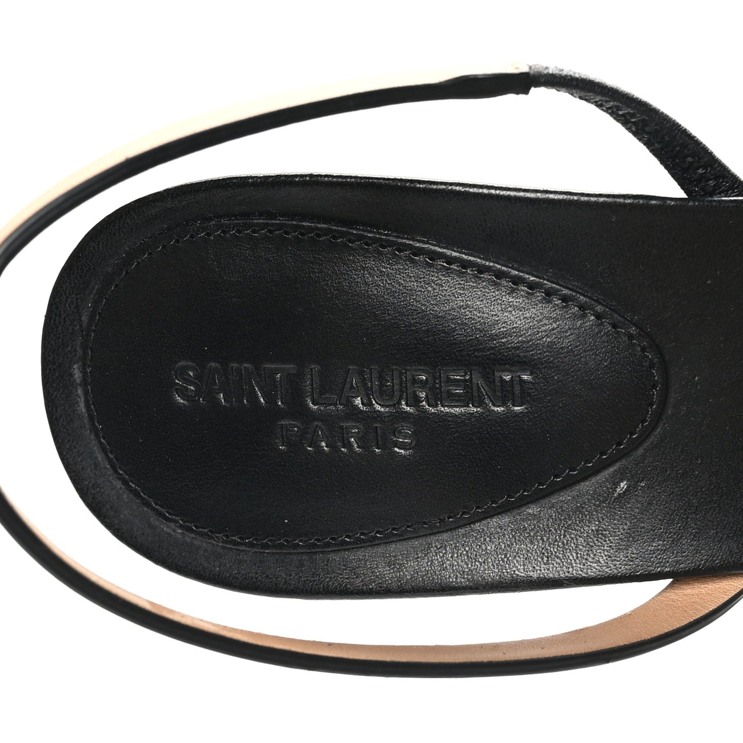 Calfskin Cassandra 85 Sandals 37 Black Gold Brown