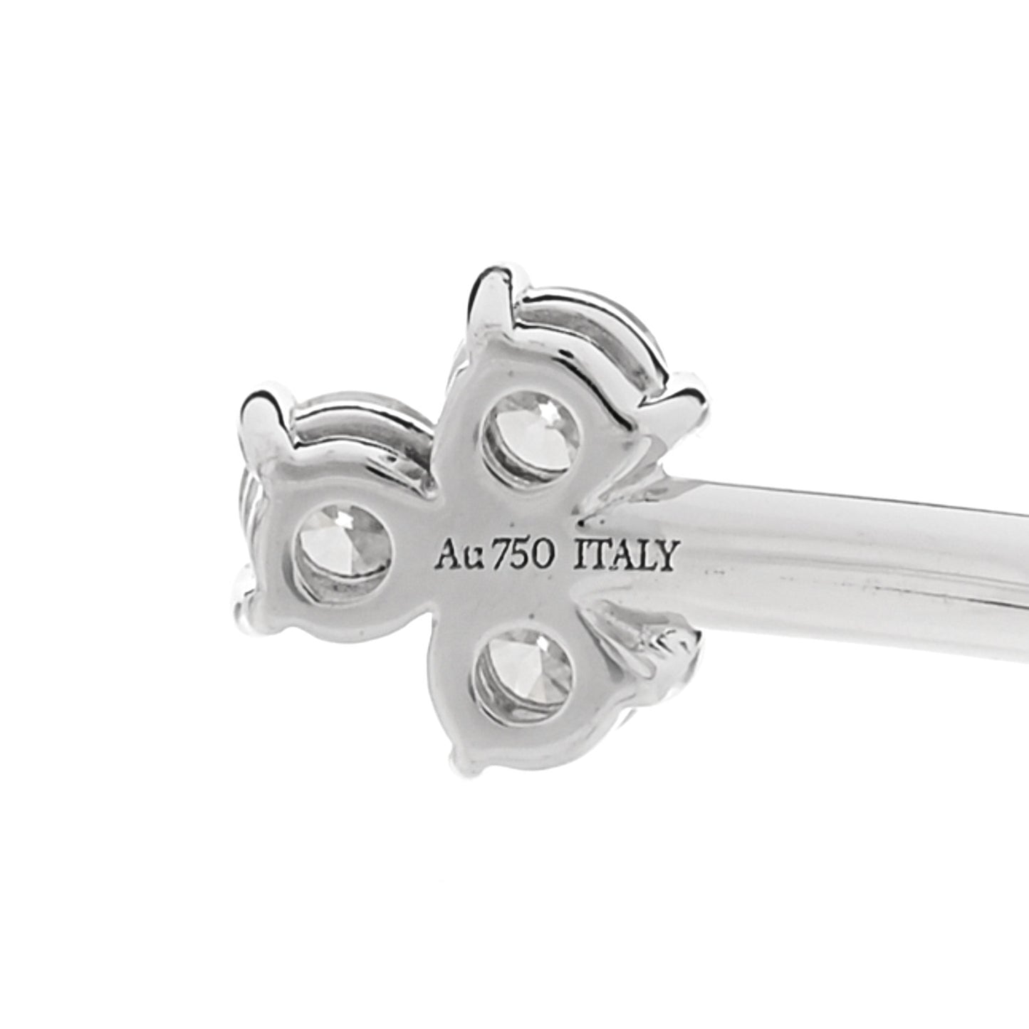 18K White Gold Diamond Aria Wire Bracelet