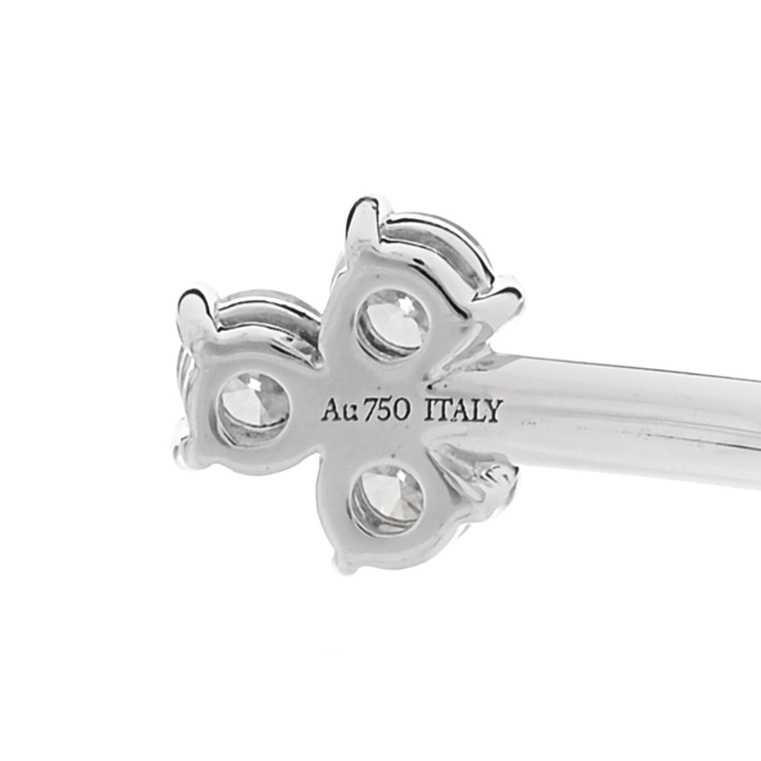 Tiffany 18K White Gold Diamond Aria Wire Bracelet 4 of 4