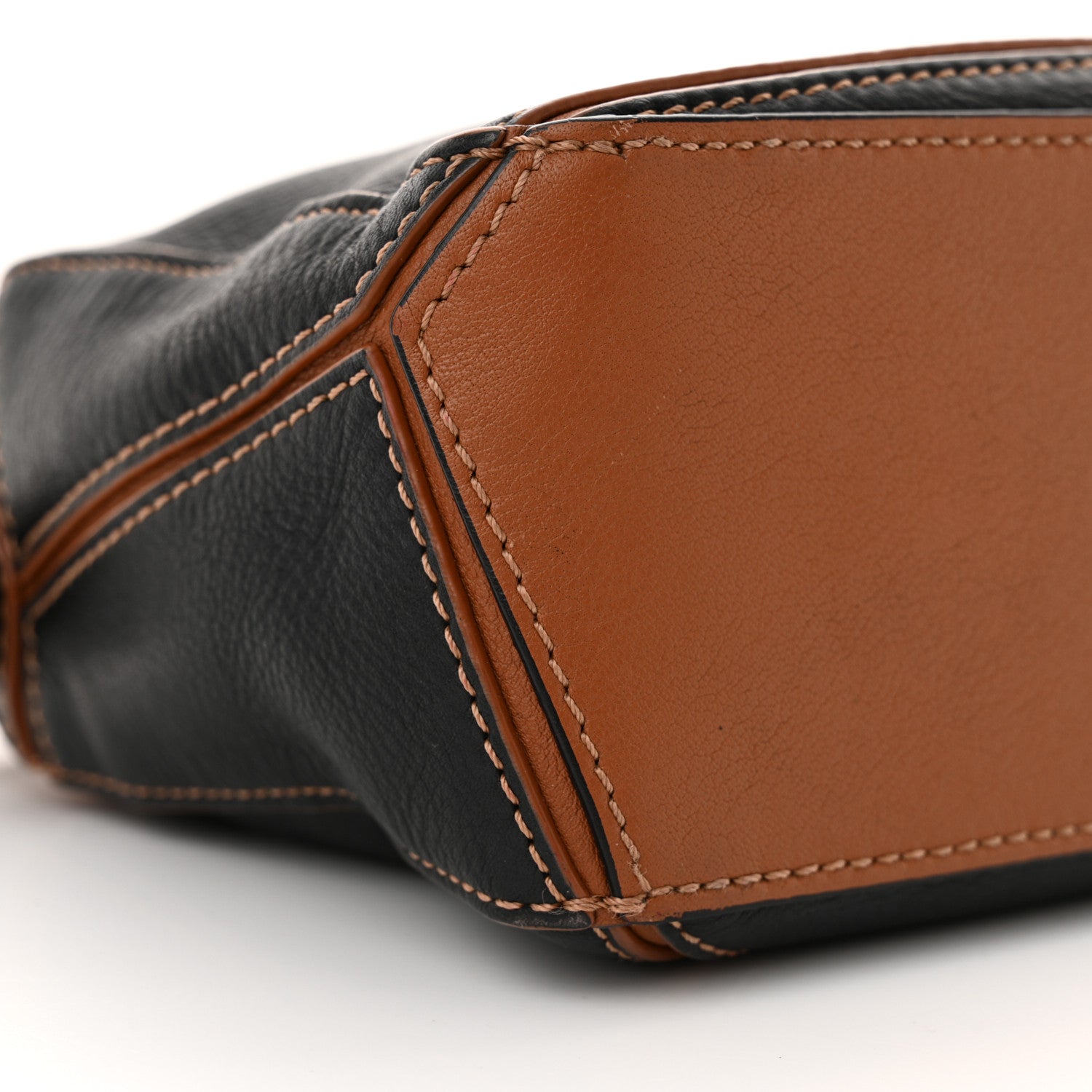 Loewe Calfskin Mini Puzzle Bag Tan Black 9 of 14
