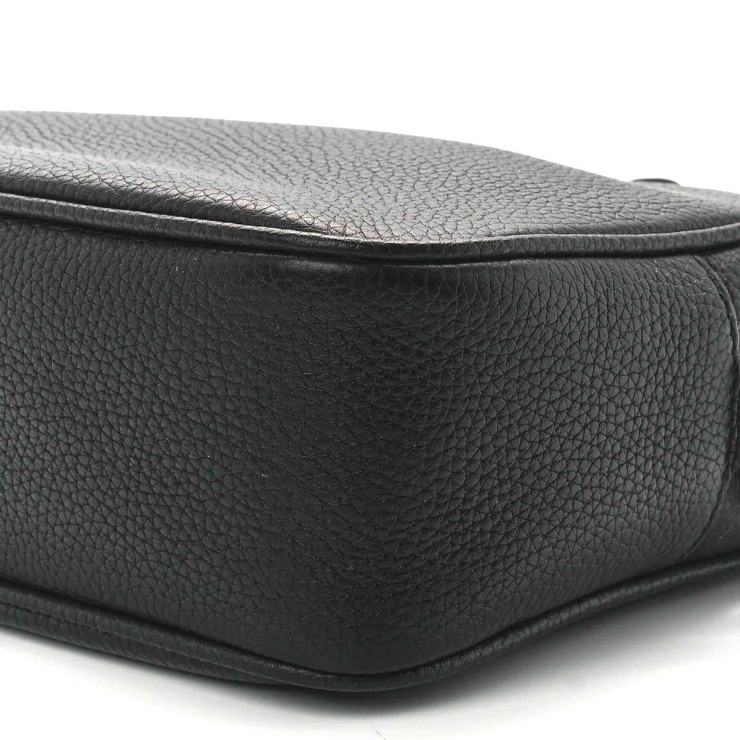 Pebbled Calfskin Small Soho Disco Bag Black