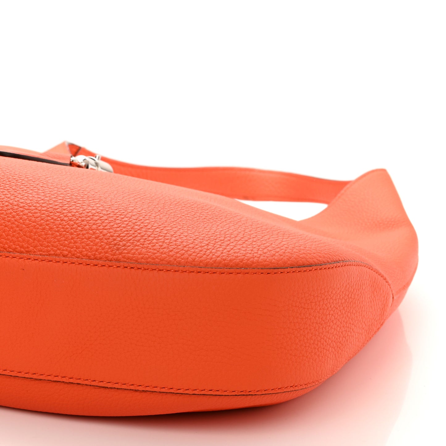 Soft Grained Calfskin Large Jackie Hobo Orange