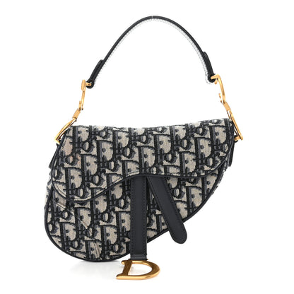 Christian Dior CHRISTIAN DIOR Oblique Mini Saddle Bag Blue 1 of 11