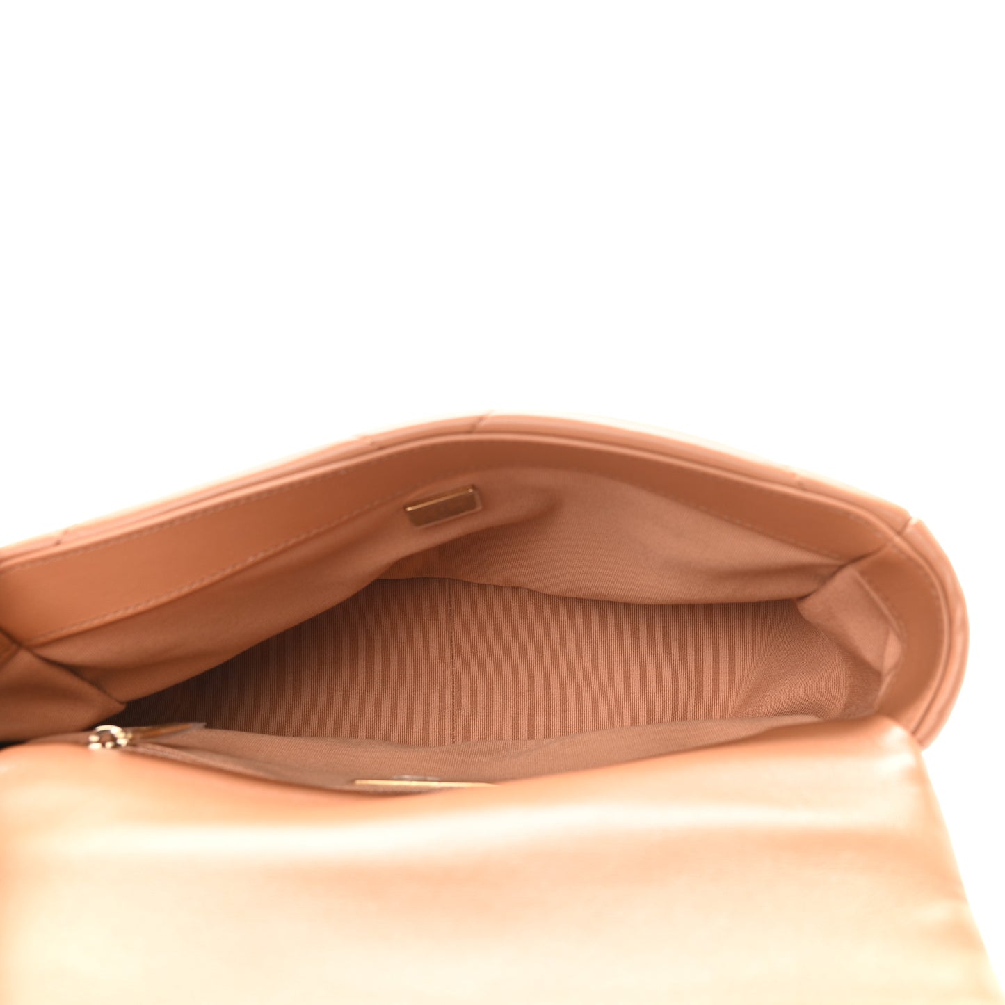 Lambskin Quilted Medium Chanel 19 Flap Brown