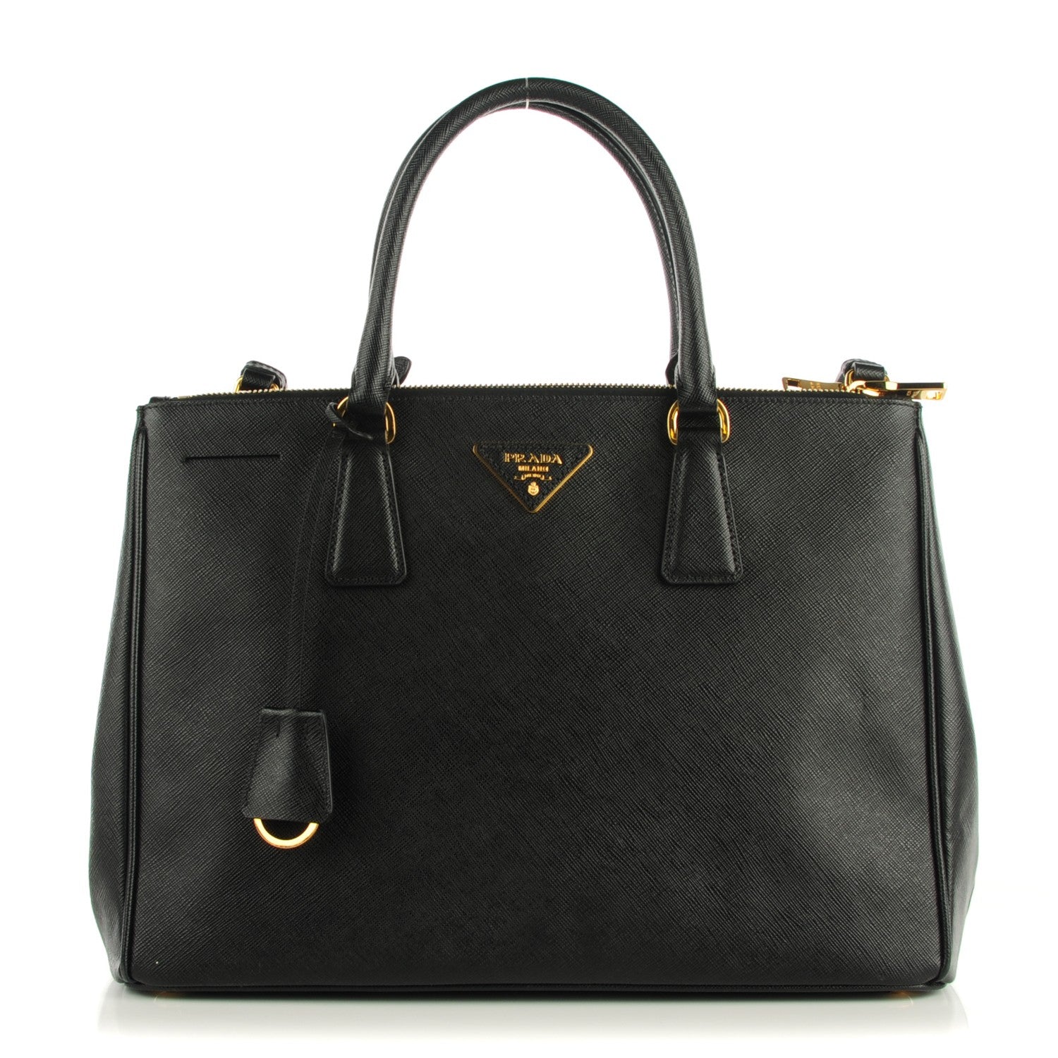 Prada Saffiano Medium Galleria Double Zip Tote Black 1 of 10
