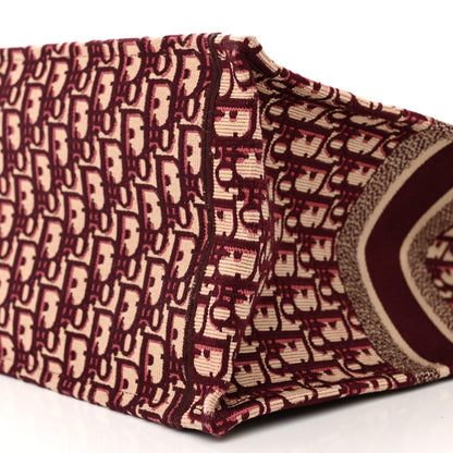Christian Dior Oblique Large Book Tote Burgundy Multicolor 10 of 15