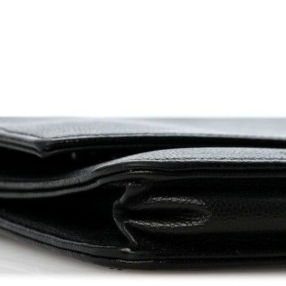 Chanel Caviar Sevruga Wallet on Chain WOC Black 10 of 13