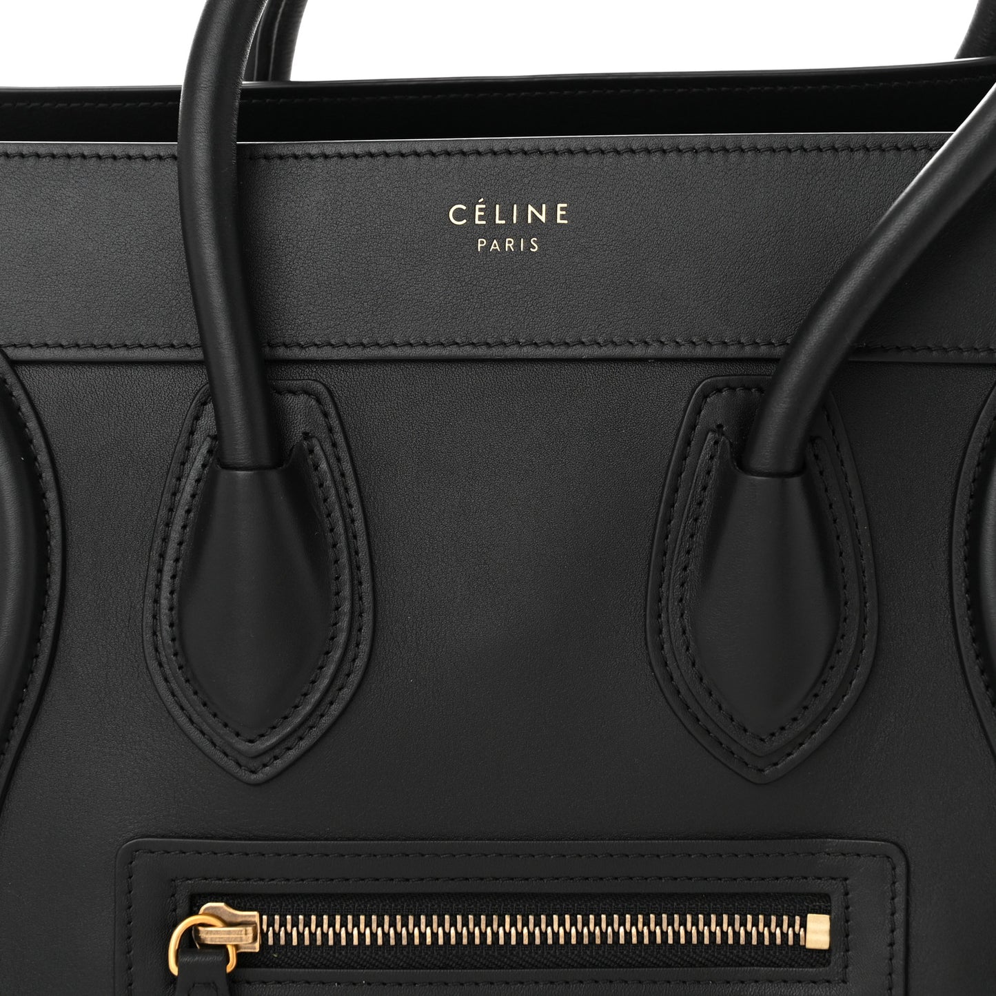 Smooth Calfskin Micro Luggage Black