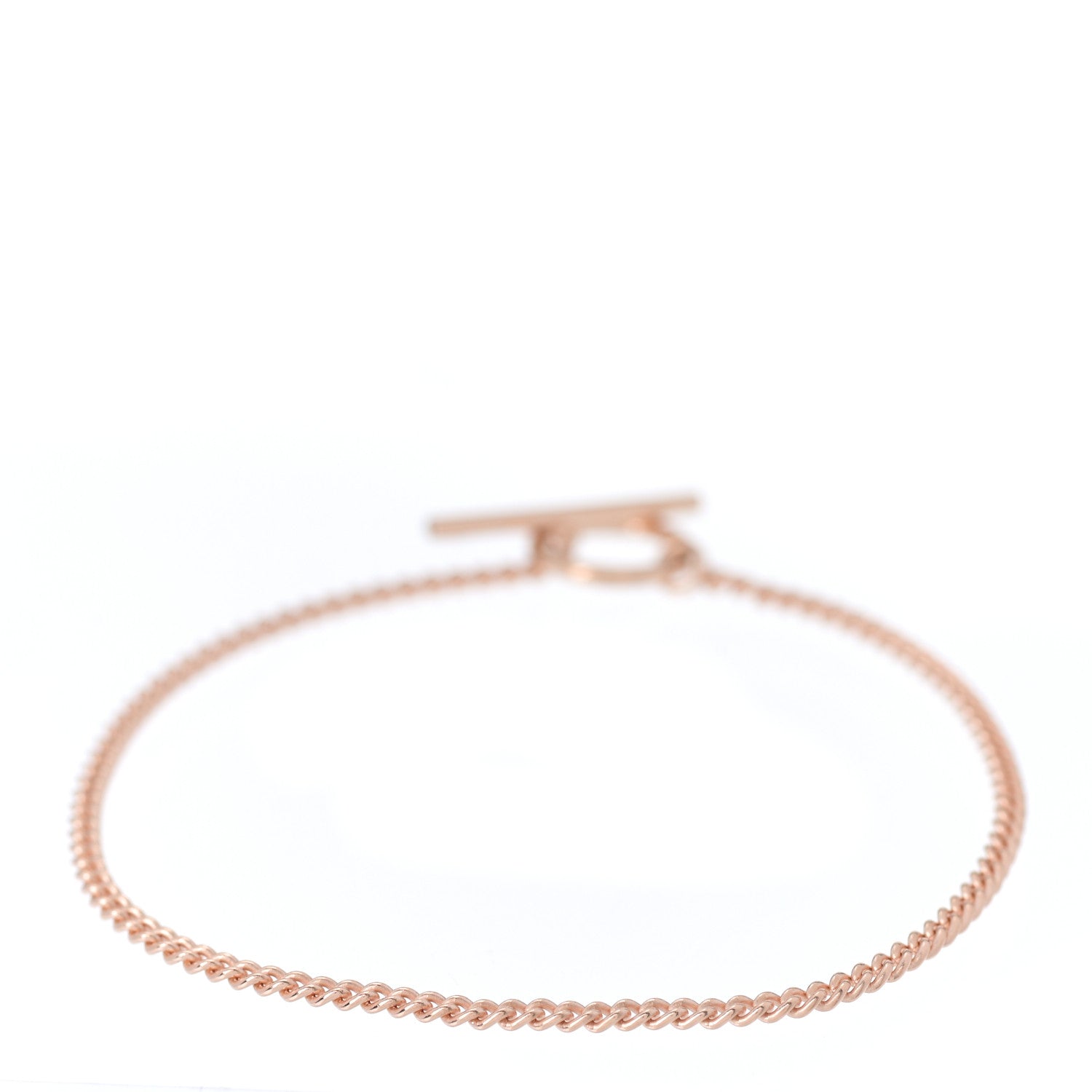 Hermes 18K Rose Gold Small Echappee Bracelet SH 2 of 5