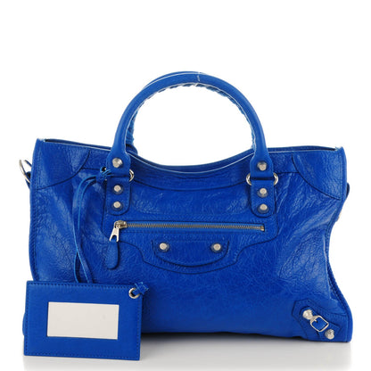 Balenciaga Agneau Giant 12 Silver Hardware City Bleu Lazuli 1 of 7