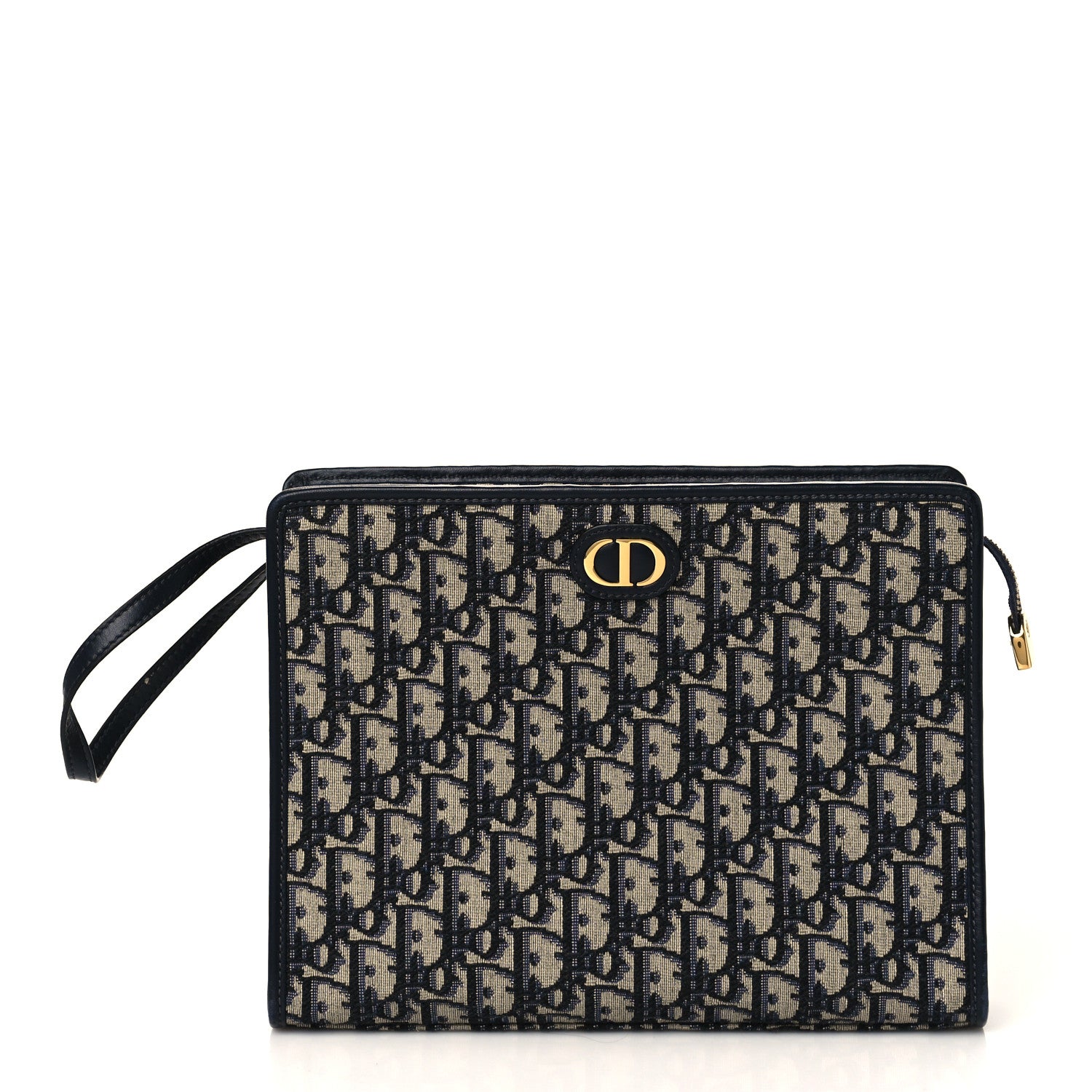 Christian Dior Oblique 30 Montaigne Pouch Blue 1 of 10