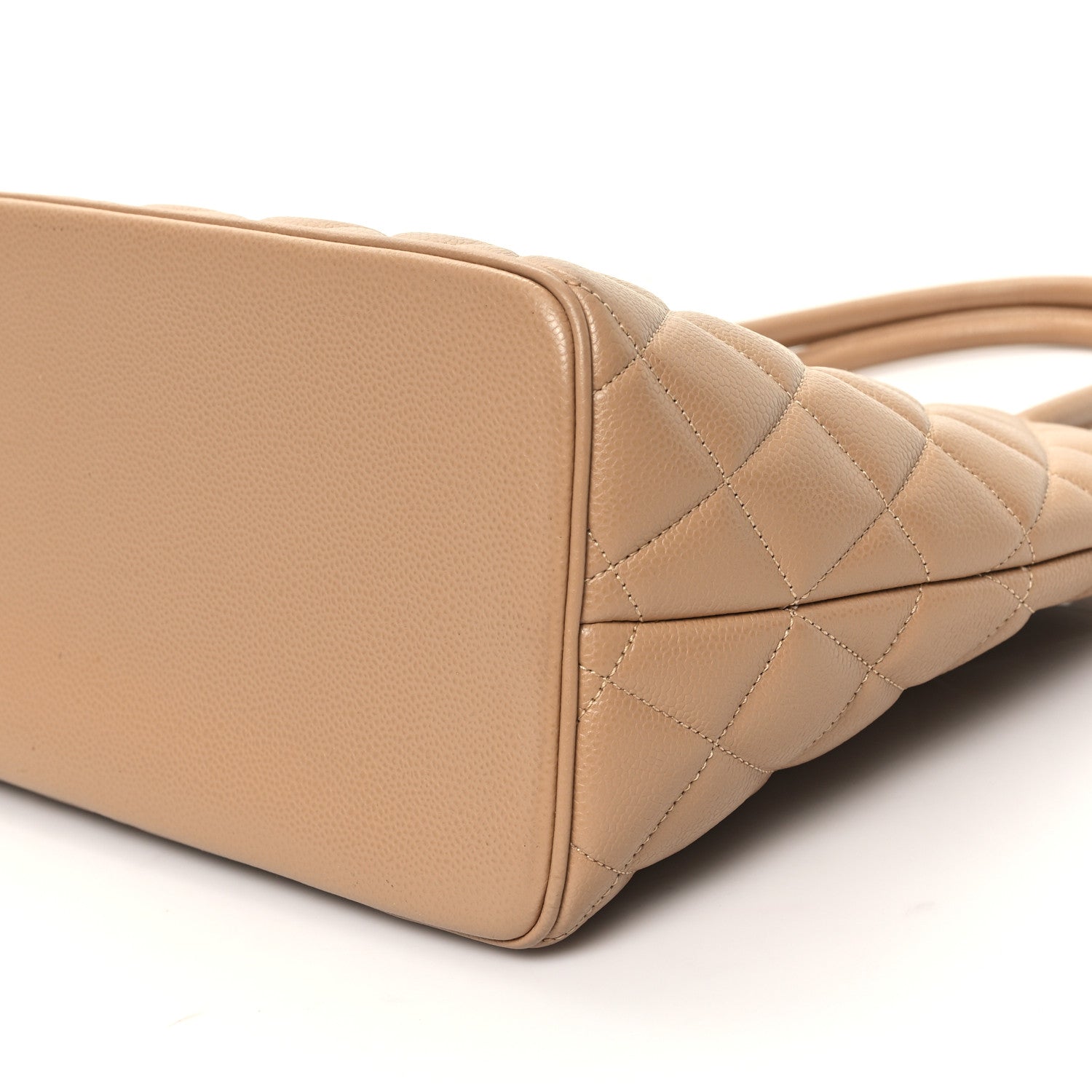 Chanel Caviar Quilted Medallion Tote Beige 10 of 10