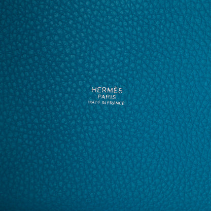 Hermes Taurillon Clemence Picotin Lock 18 PM Bleu Frida 5 of 9