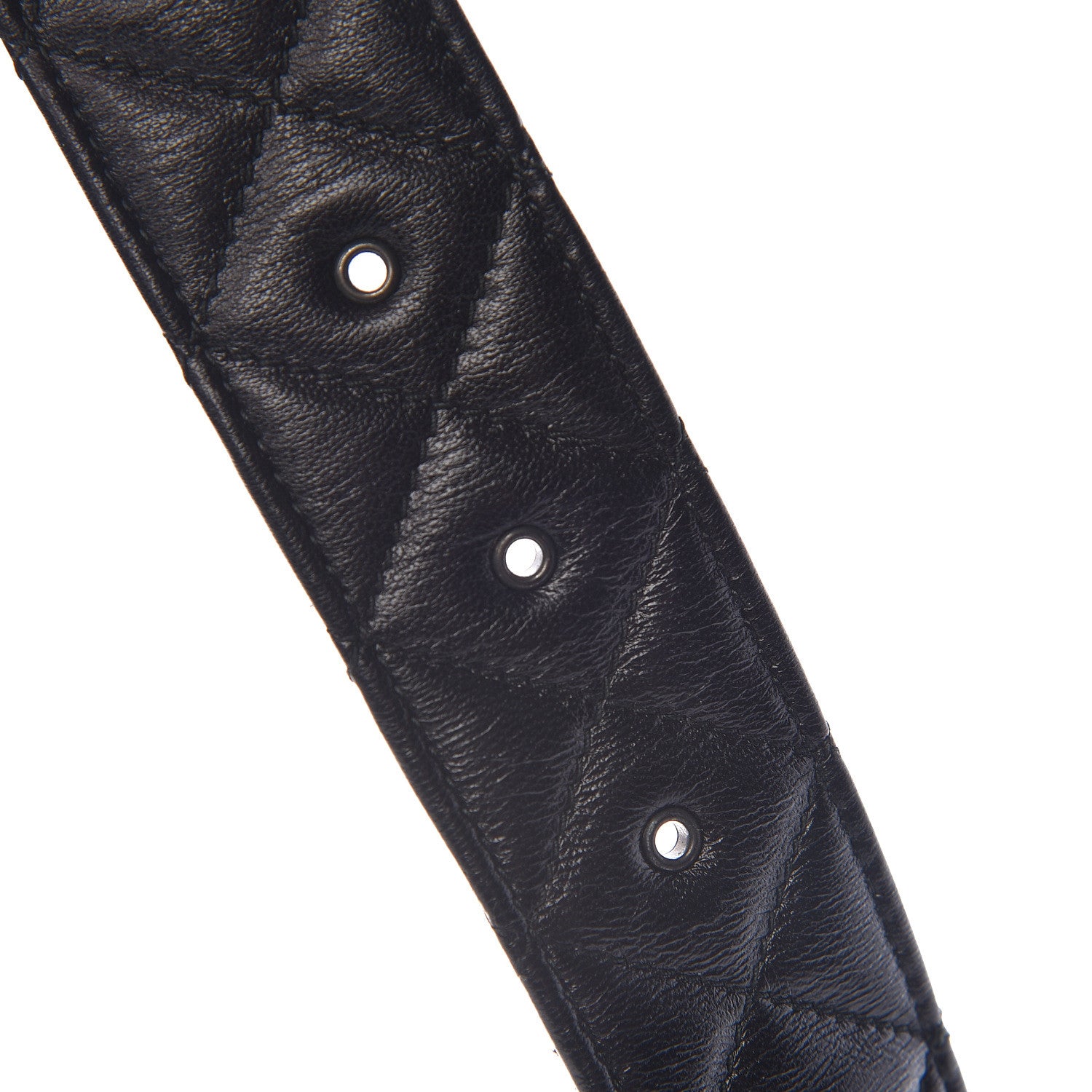 Chanel Lambskin Quilted CC Belt 80 32 Black 8 of 9