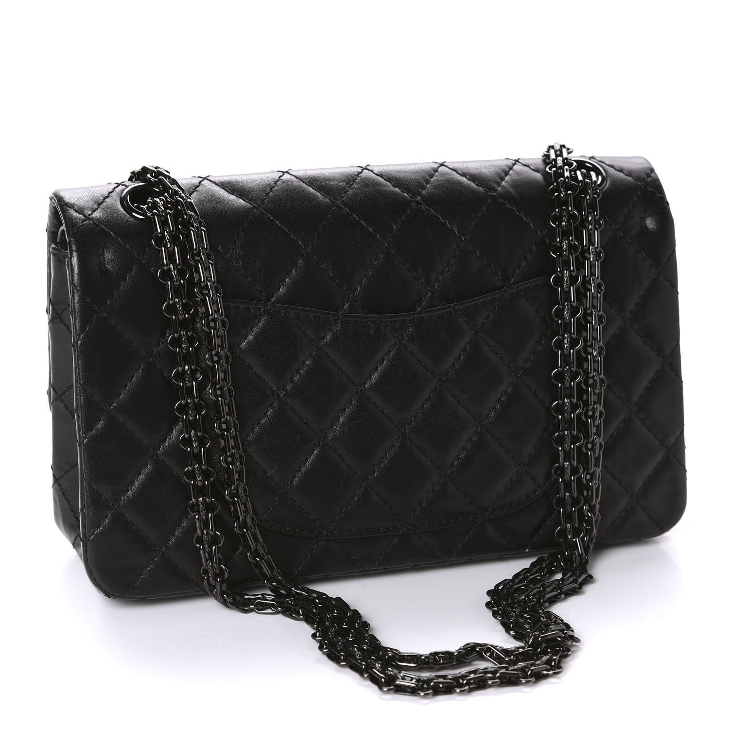 Chanel Aged Calfskin Quilted 2.55 Reissue 225 Flap So Black 3 of 10