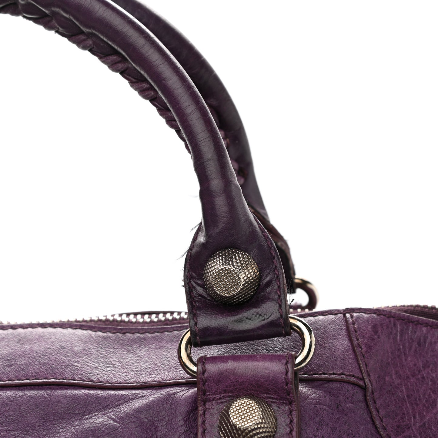 Agneau Giant 21 Silver Hardware Work Raisin