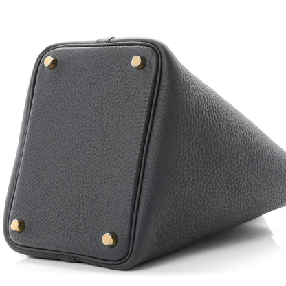 Hermes Taurillon Clemence Picotin Lock 18 PM Gris Misty 10 of 11