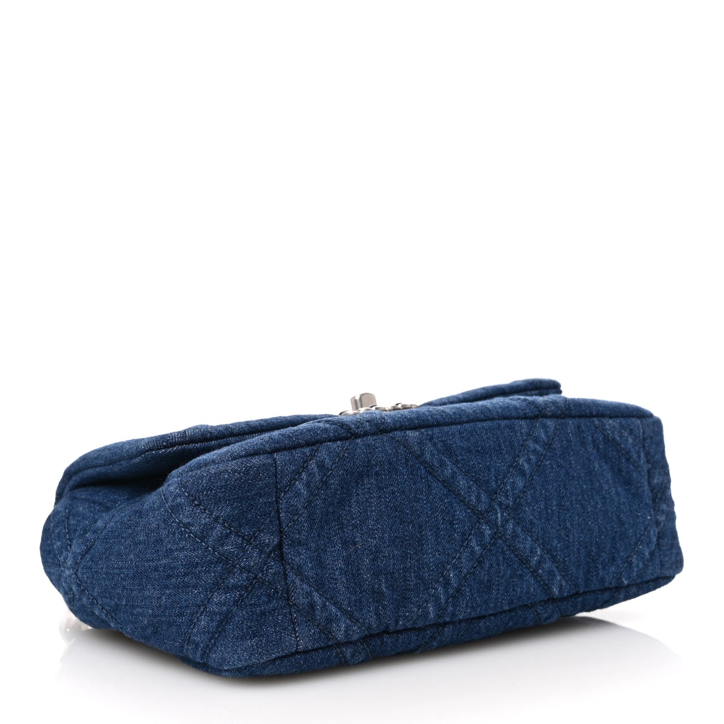 Denim Quilted Medium Chanel 19 Flap Blue