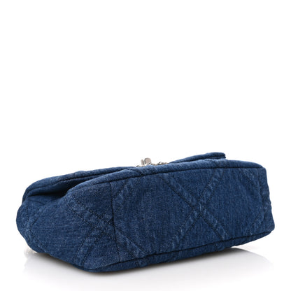 Chanel Denim Quilted Medium Chanel 19 Flap Blue 4 of 10