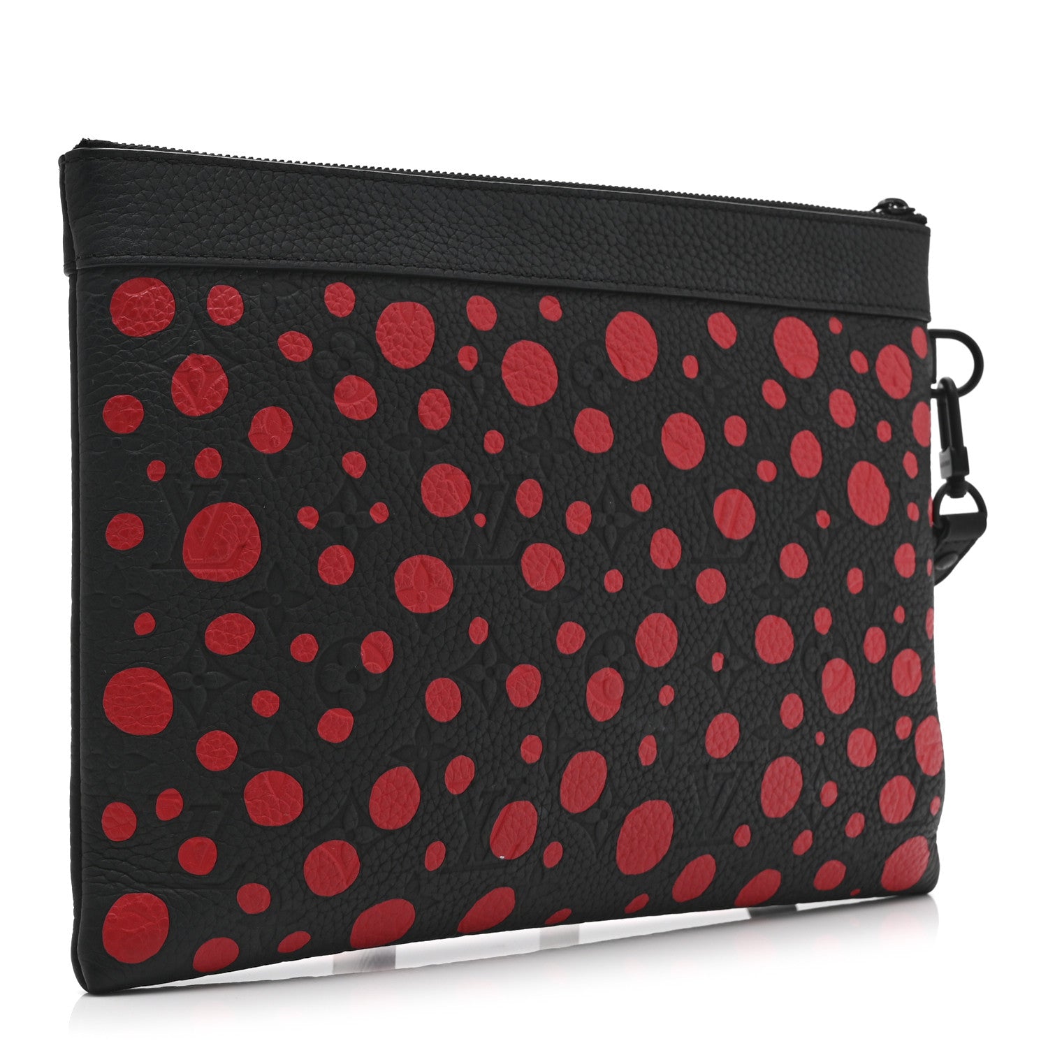 Louis Vuitton LV X YK Taurillon Monogram Pochette To-Go Black Red 3 of 10