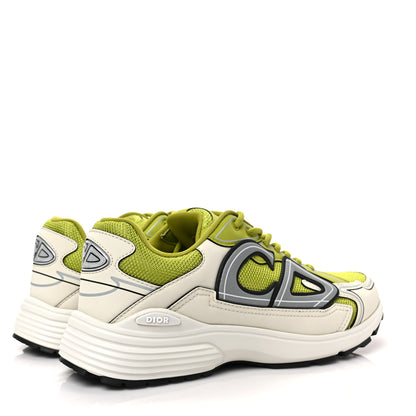 Christian Dior Technical Mesh Calfskin Mens B30 Sneakers 41 Green Grey 3 of 9