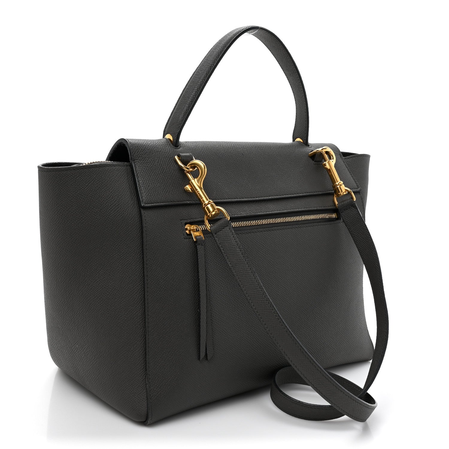 Celine Grained Calfskin Mini Belt Bag Grey 2 of 14
