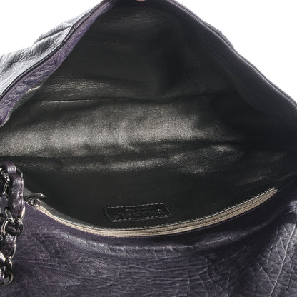 Chanel Distressed Lambskin Lady Braid Flap Dark Purple 5 of 7