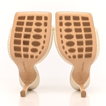 Bottega Veneta Nappa Quilted Rubber Lido Mule Sandals 38 Sea Salt 5 of 10