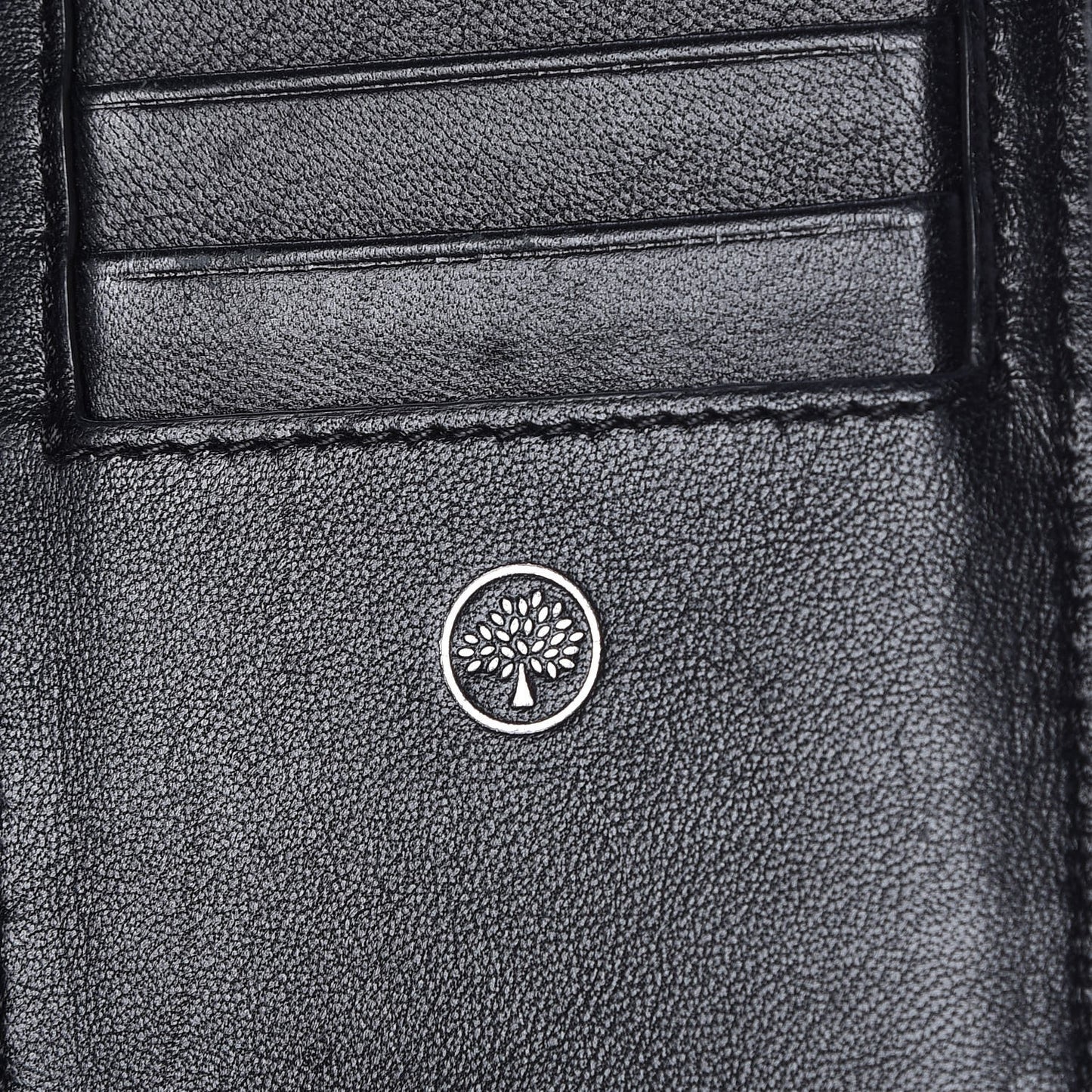 Smooth Calfskin Coat Wallet Black