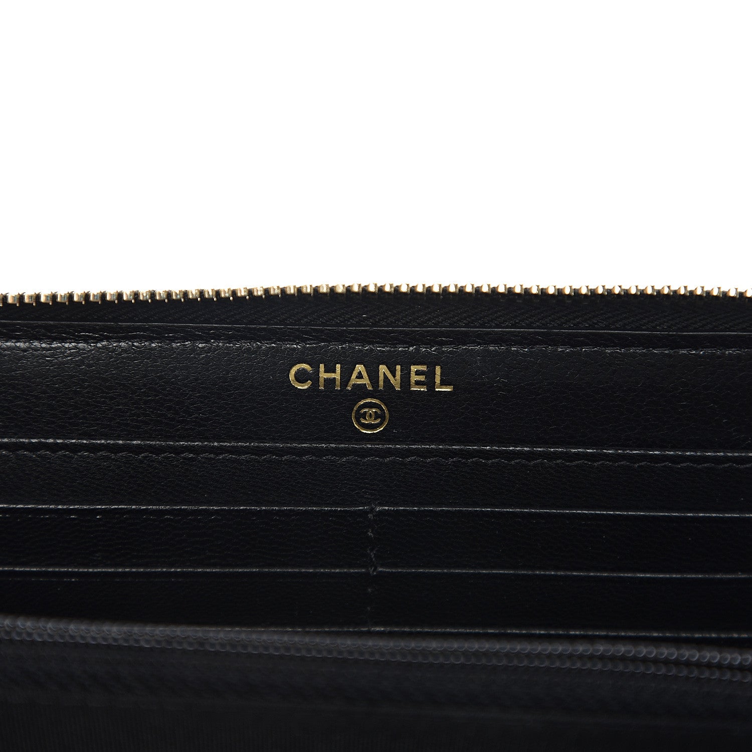 Chanel Lambskin Quilted 19 Long Zipped Around Wallet Black 5 of 7