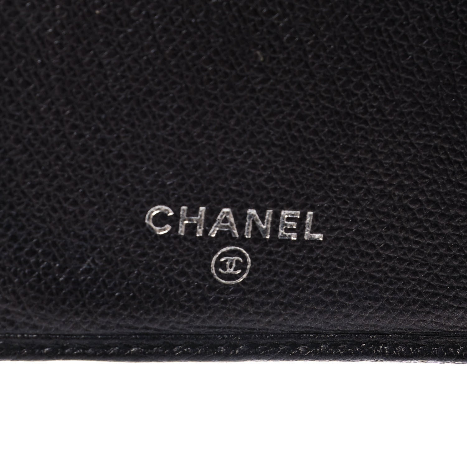 Chanel Grained Calfskin CC Button Flap Wallet Black 7 of 17
