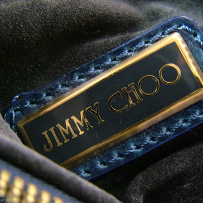 Jimmy Choo Patent Suede Monna /L Tote Blue 7 of 11