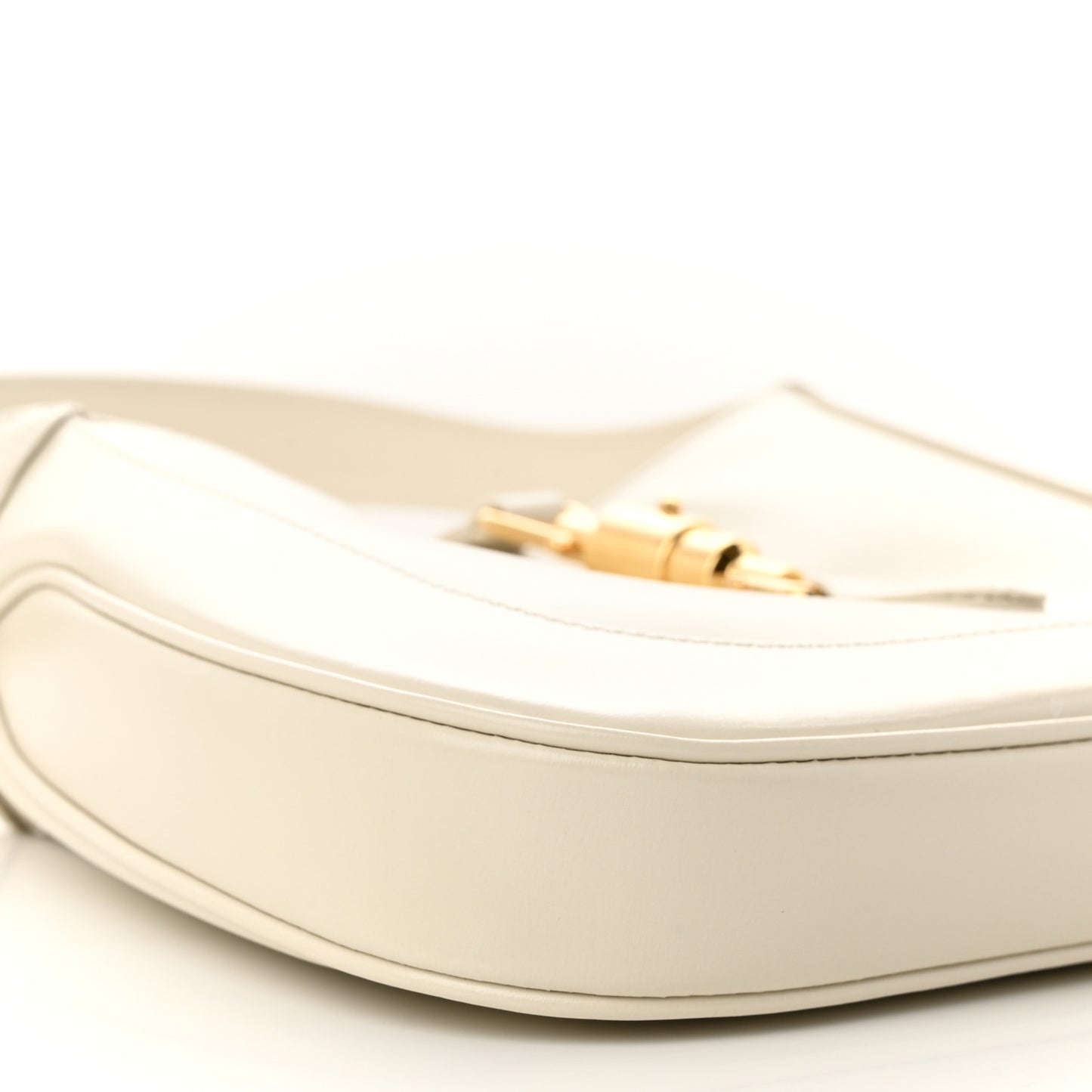 Boarded Dyana Lux Calfskin Small Jackie 1961 Hobo Mystic White