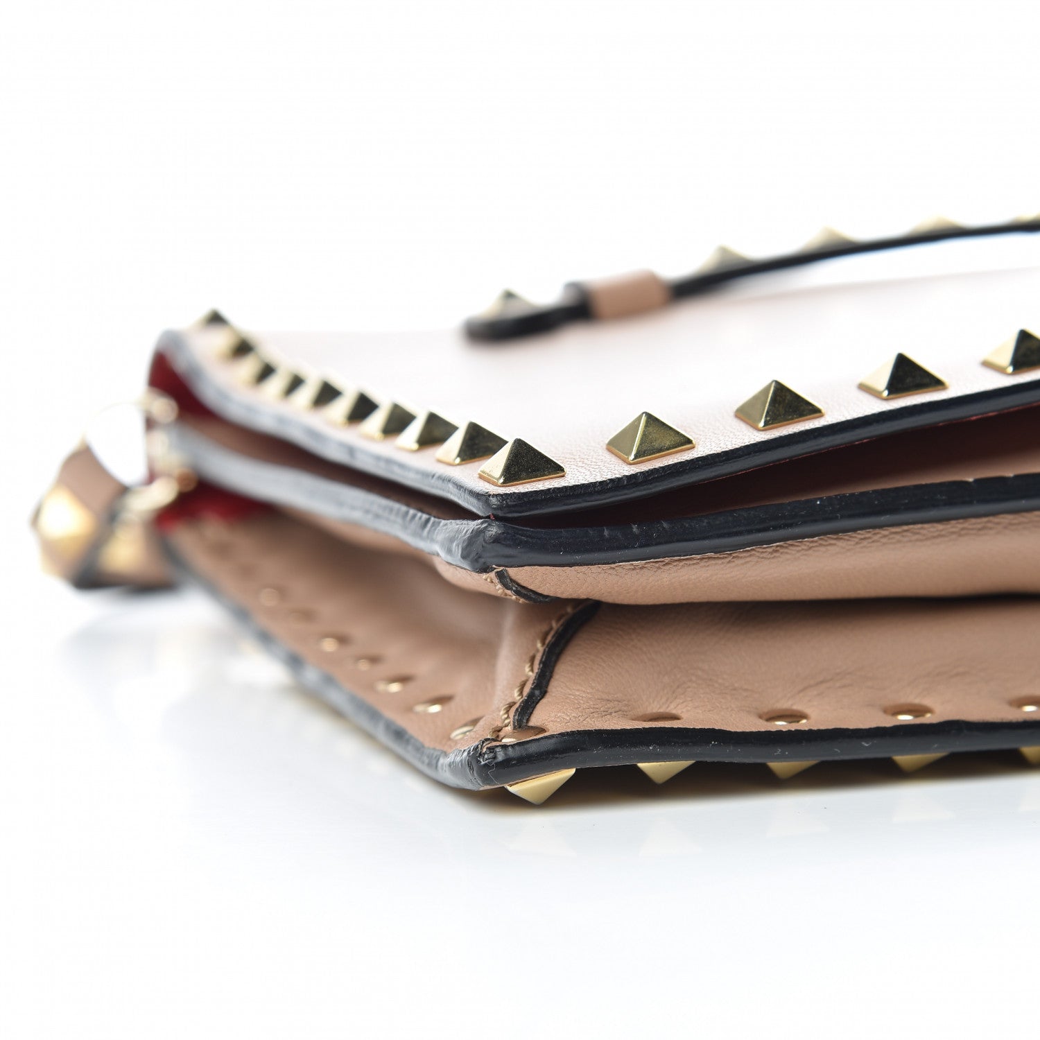 Valentino Garavani Nappa Rockstud Wristlet Clutch Alpaca 8 of 11