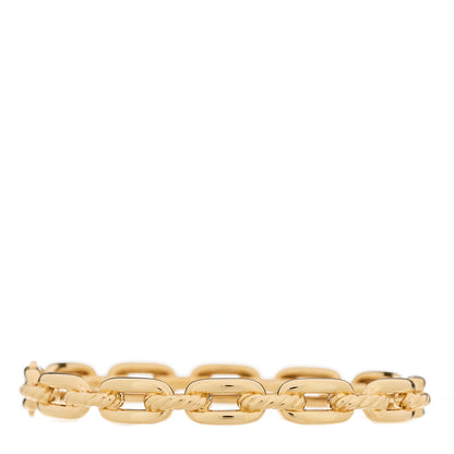 David Yurman 18K Yellow Gold Diamond 7mm Stax Chain Link Bracelet 2 of 4
