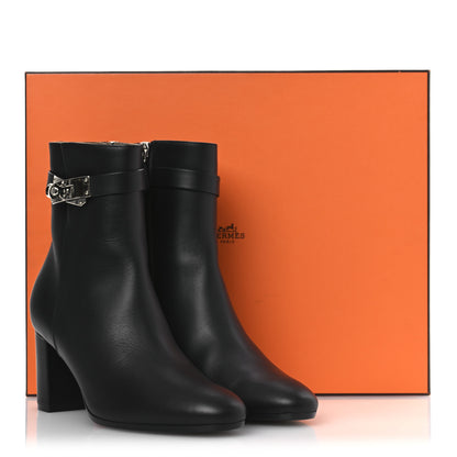 Hermes Calfskin Saint Germain Ankle Boots 36.5 Black 12 of 12