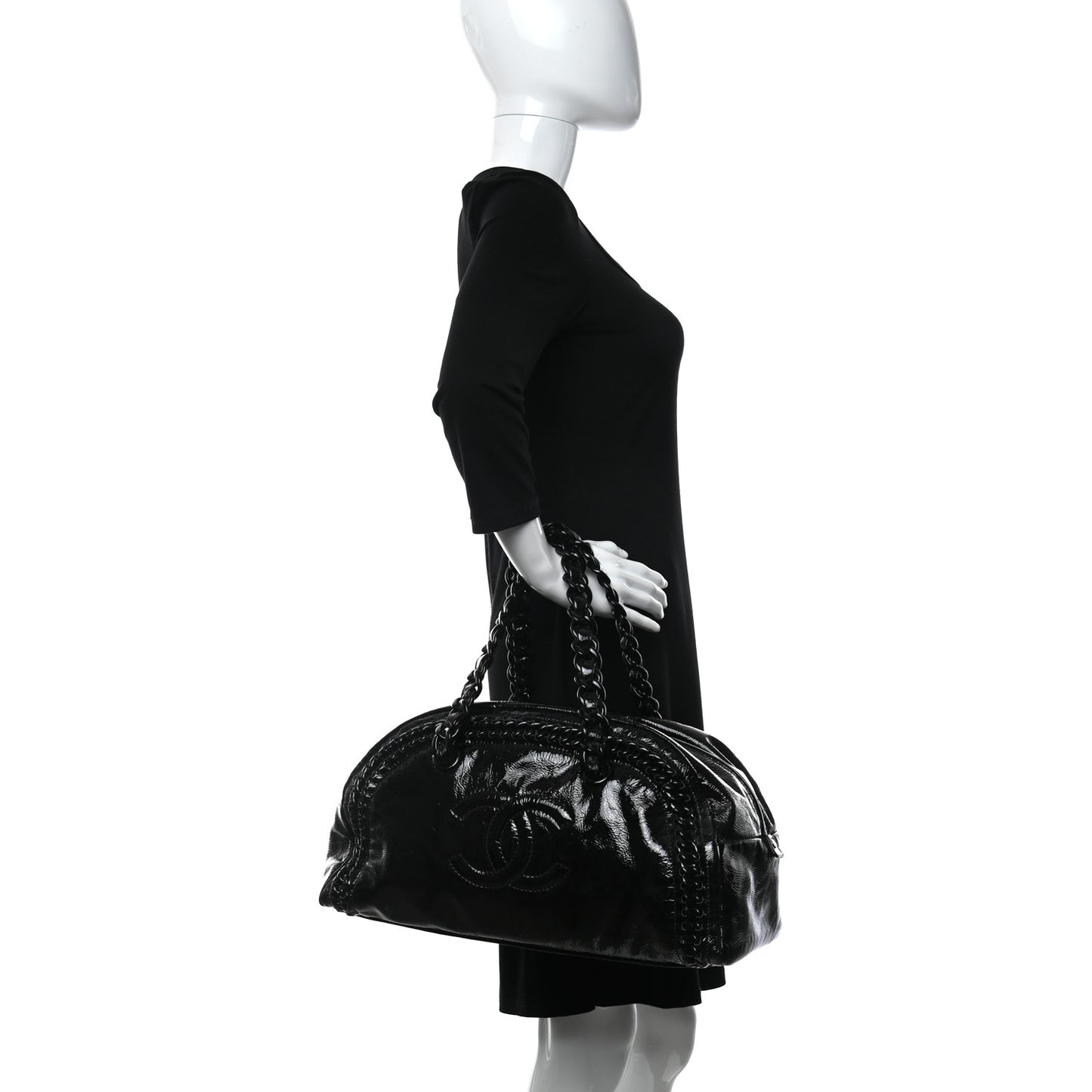 Patent Luxe Ligne Bowler Black
