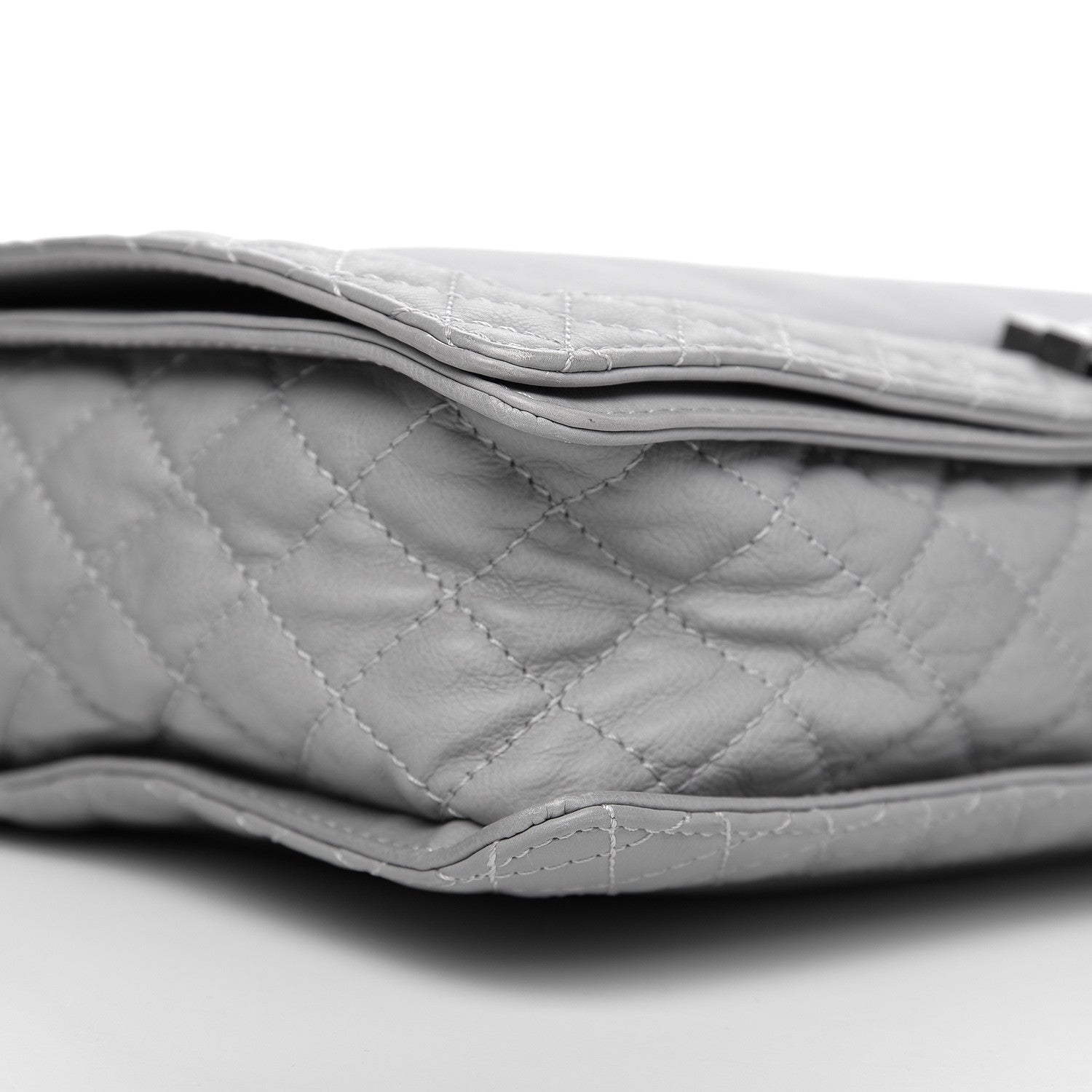 Chanel Calfskin Large Boy Reverso Flap Grey 7 of 9