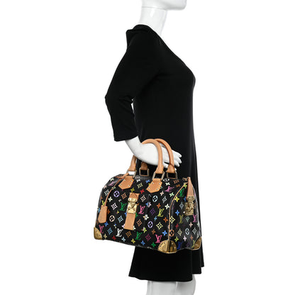 Louis Vuitton Monogram Multicolor Speedy 30 Black 2 of 11