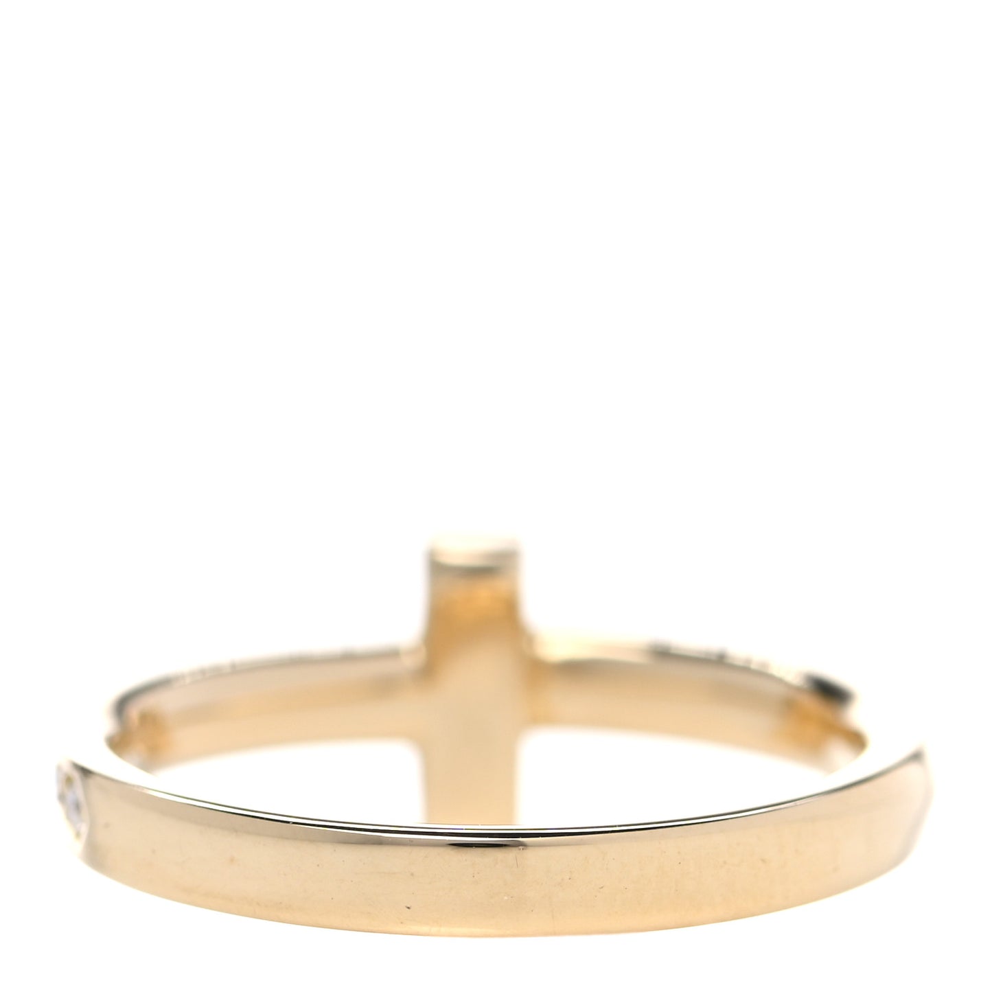 18K Yellow Gold Diamond T T1 Ring 52 6