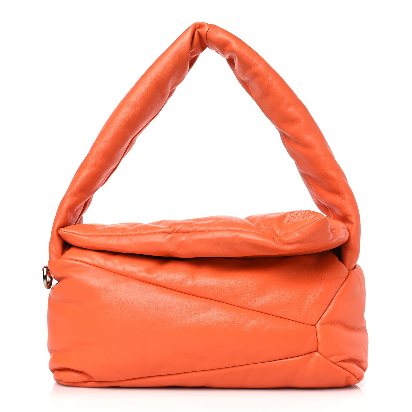 Nappa Puffer Puzzle Hobo Orange