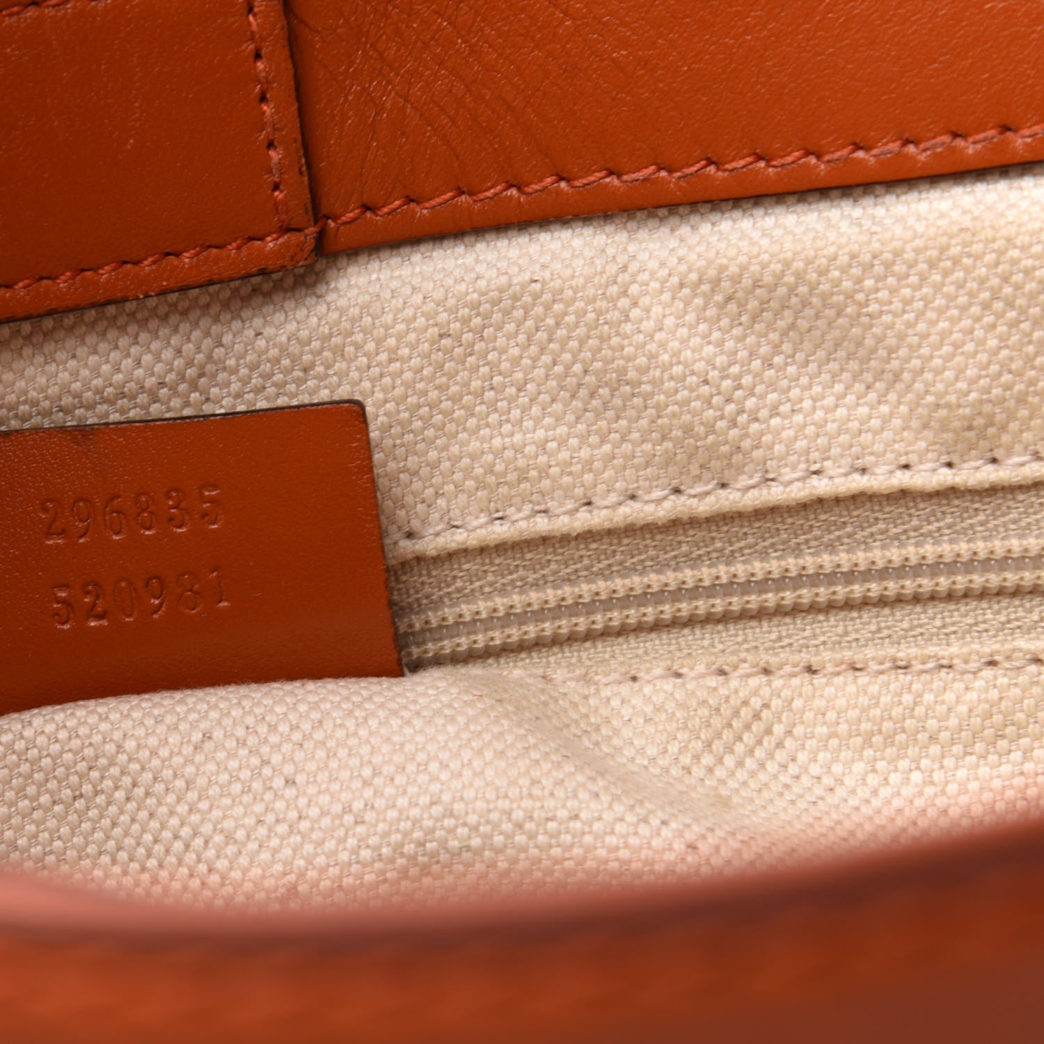 Gucci Monogram Medium Sukey Top Handle Tote Beige Orange 7 of 10