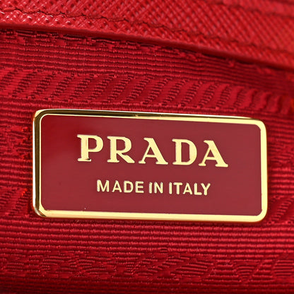 Prada Saffiano Lux Small Galleria Double Zip Tote Fuoco 6 of 8