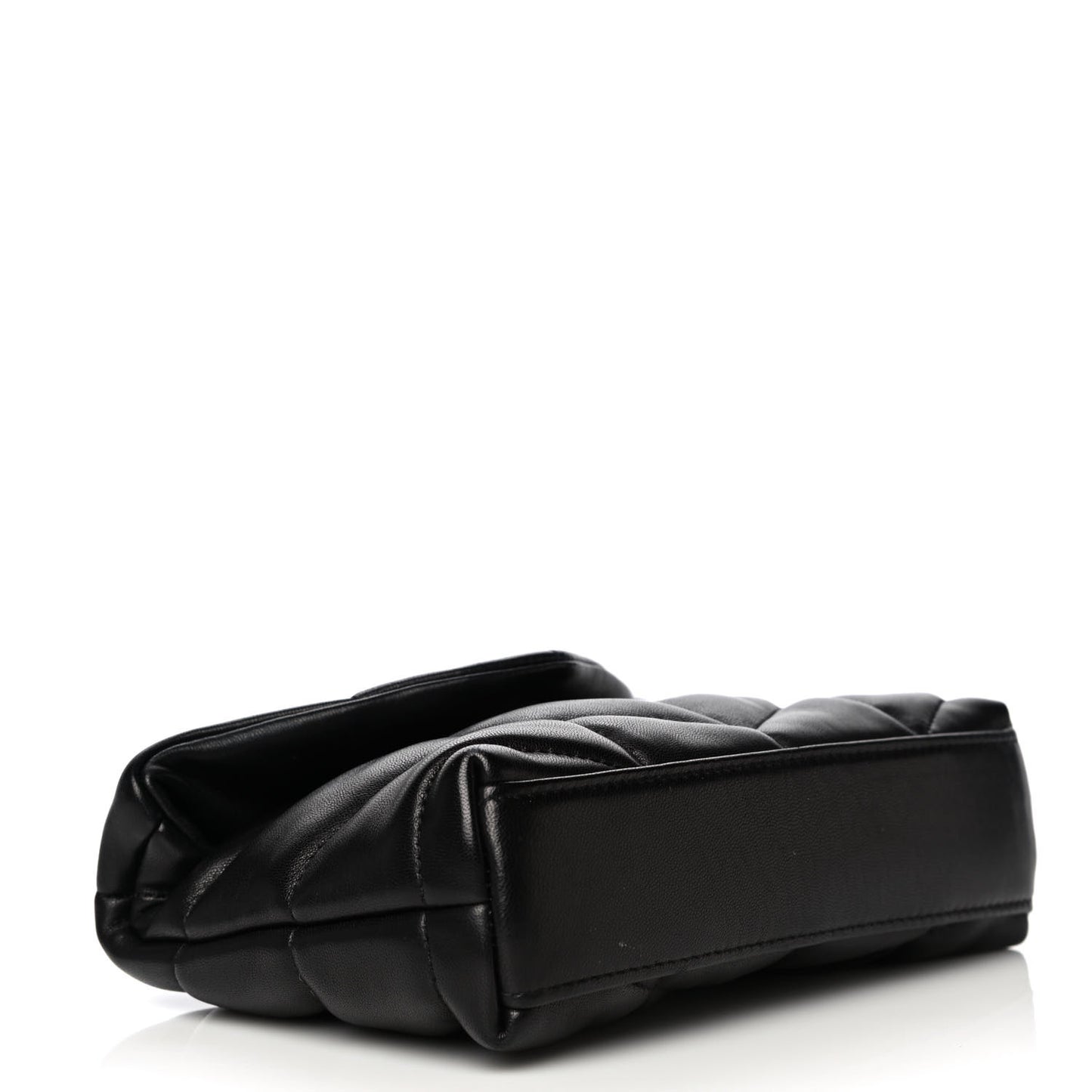 Lambskin Monogram Loulou Puffer Pouch Clutch Black