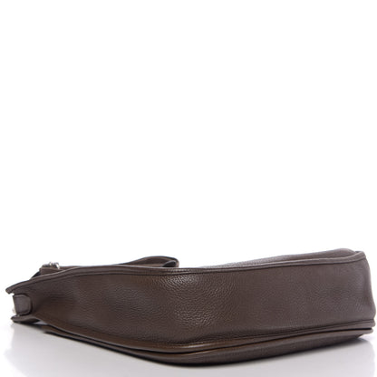 Hermes Taurillon Clemence Evelyne III GM Chocolate 4 of 11
