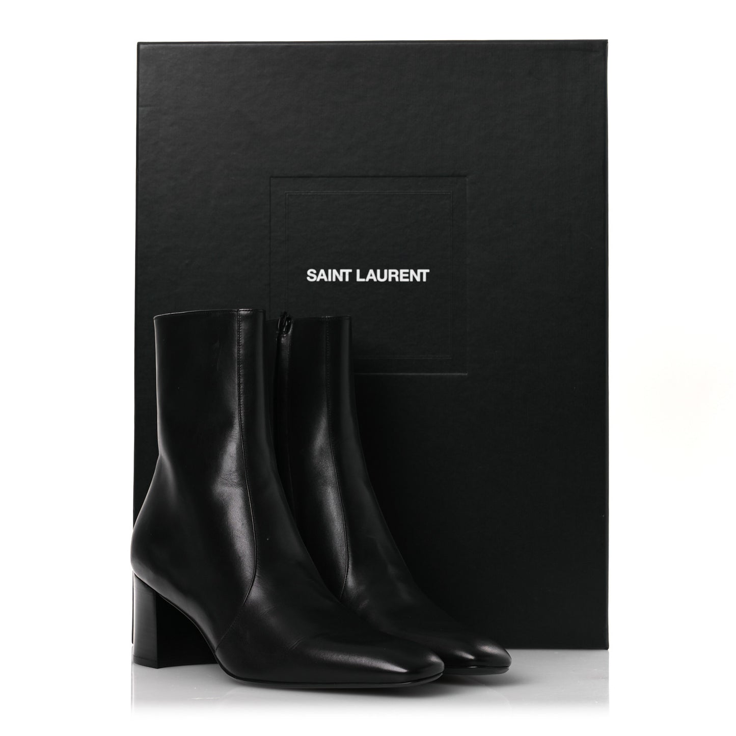 Calfskin Mens XIV Zip Boots 40 Black