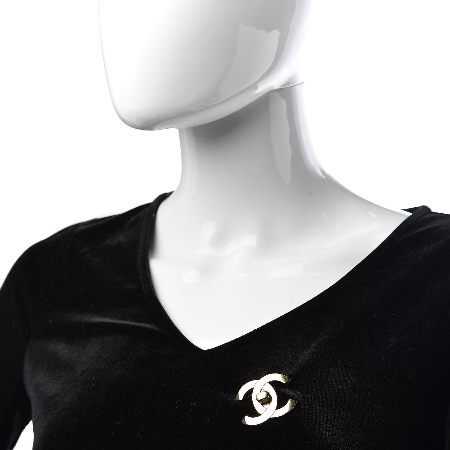 Chanel CC Turnlock Brooch Gold 2 of 5
