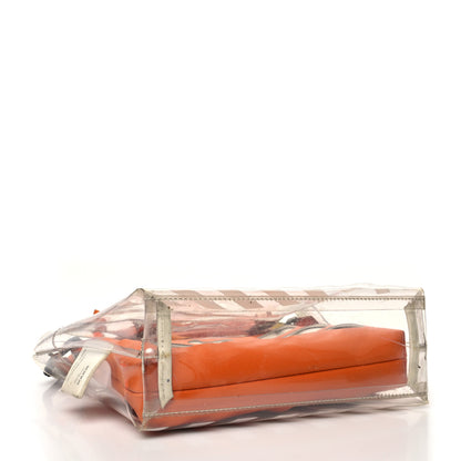 Off-White X Heron Preston PVC Transparent Crossbody Bag Orange White 4 of 19