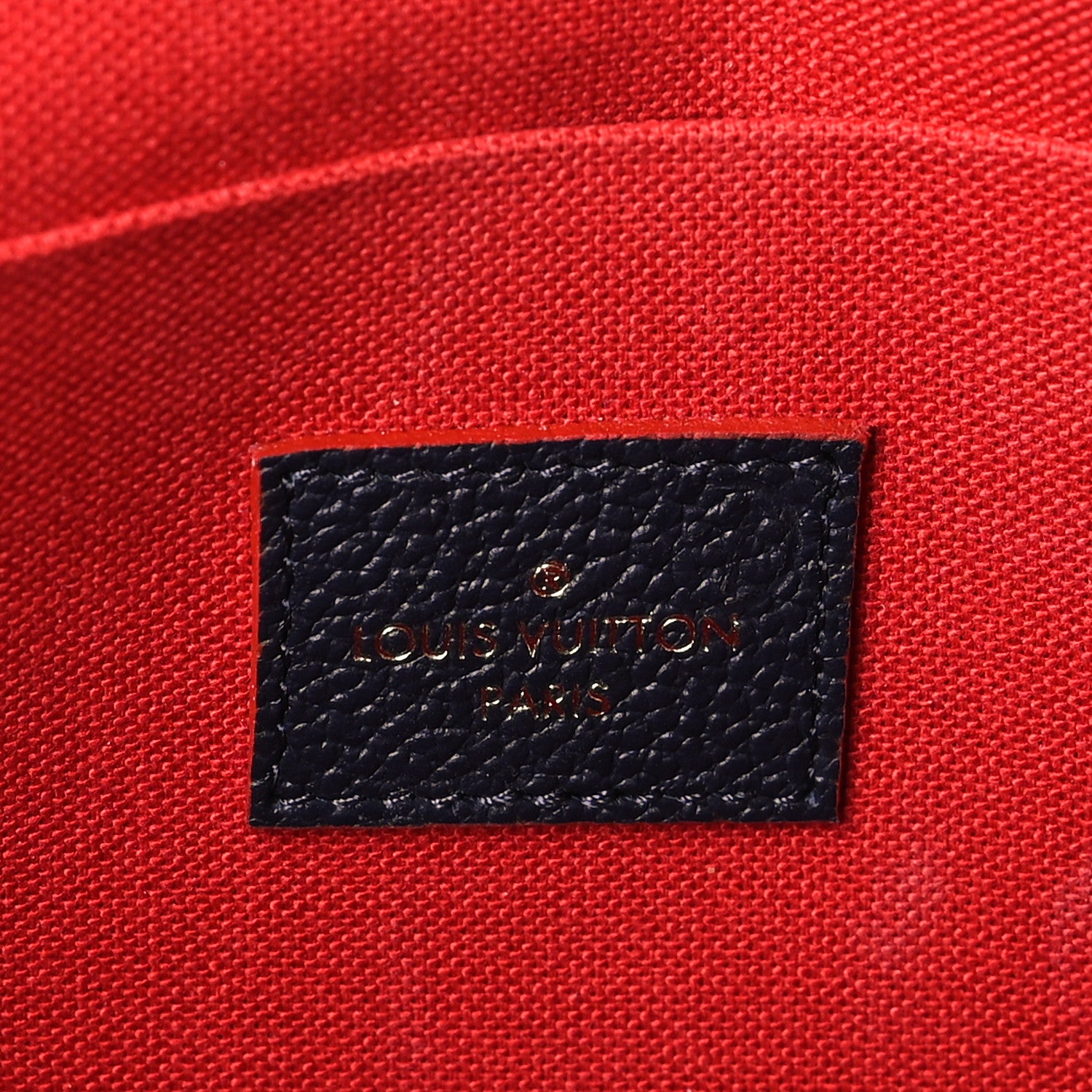 Louis Vuitton Empreinte Pochette Felicie Chain Wallet Marine Rouge 8 of 11