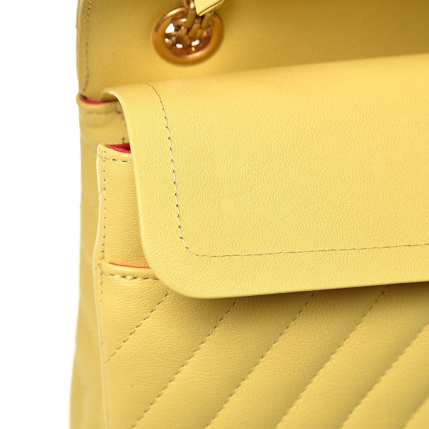 Sheepskin Chevron Quilted 2.55 Reissue 226 Flap Yellow